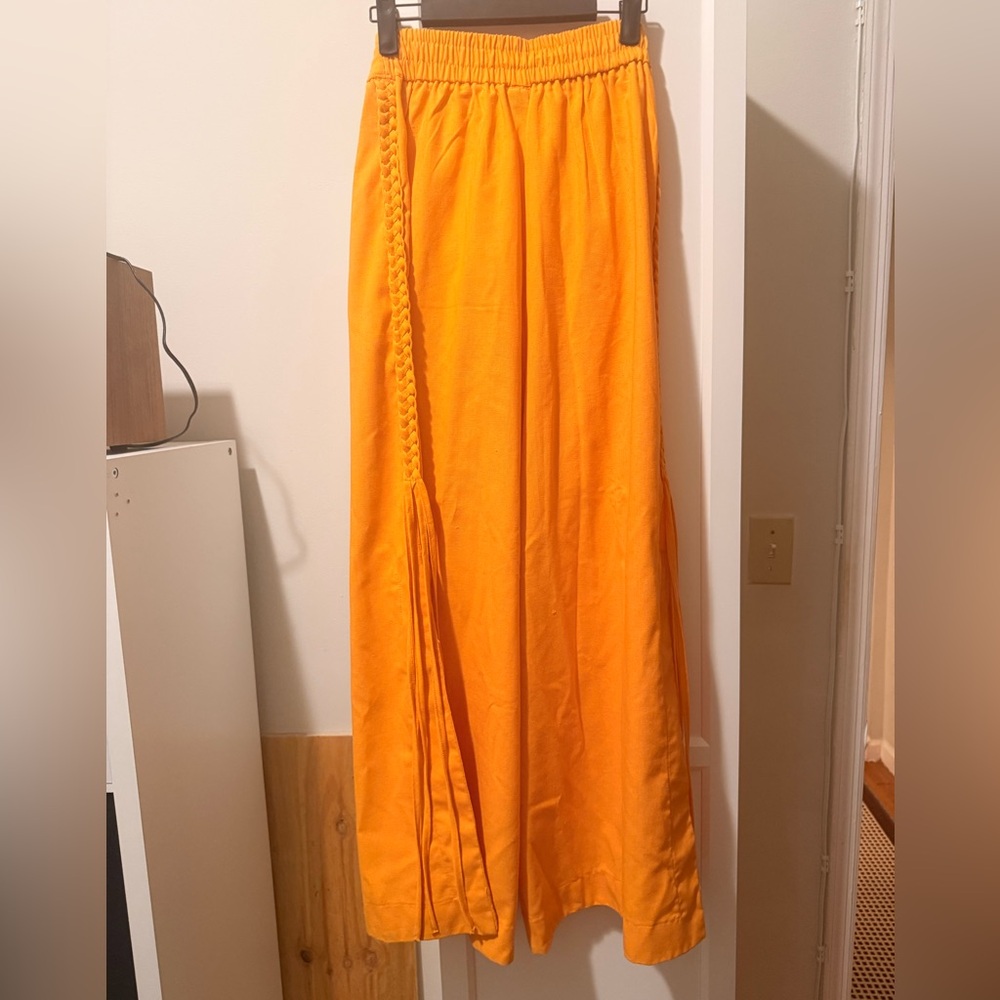 FARM Rio wide leg orange pants